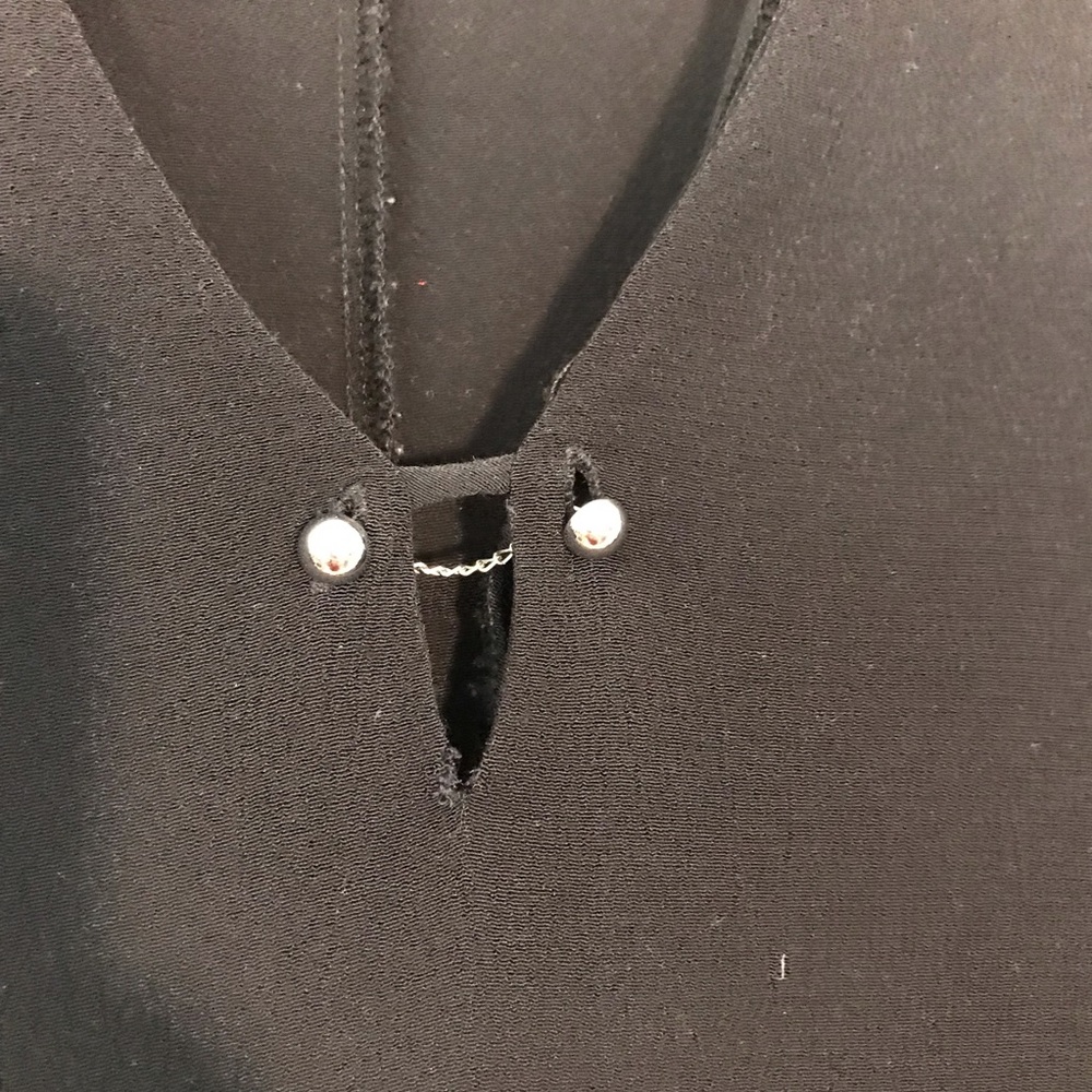 Zara Basic Short Sleeve Black Dress - Picture 5 of 5